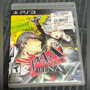 Persona 4: Arena P4A Playstation 3 PS3 Complete In Box CIB w/ Manual TESTED